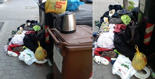 Immagini di degrado in corso Matteotti