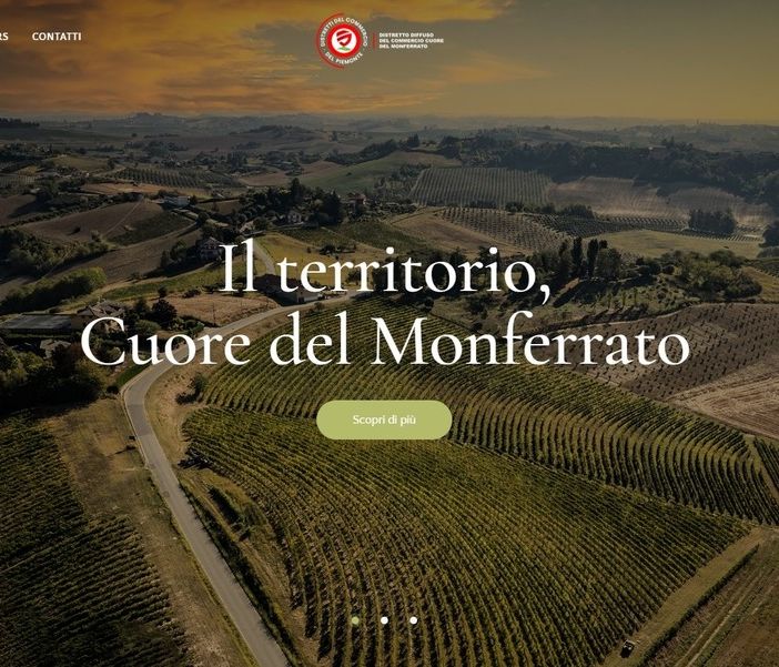 L'homepage del Distretto &quot;Cuore del Monferrato&quot;
