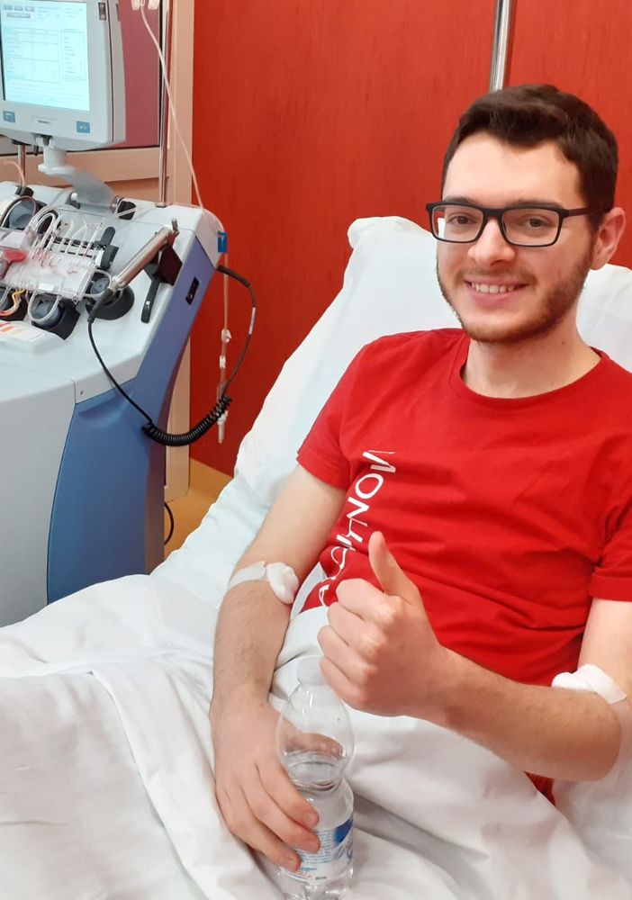 Dall'ADMO la bella storia di Luca, giovane donatore di midollo per salvare la vita a un malato di leucemia