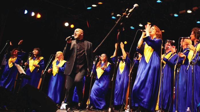 La formazione gospel in concerto