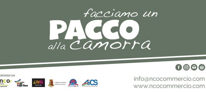 Locandina dell'iniziativa &quot;Facciamo un pacco alla camorra&quot;