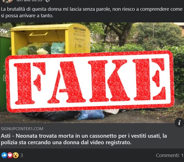 Lo screenshot del post condiviso in alcuni gruppi social astigiani