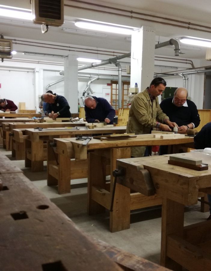 A Montegrosso d'Asti laboratorio di falegnameria