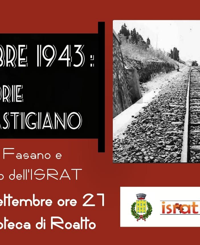 80° anniversario dell'armistizio: voci e storie dall'Astigiano in un incontro con l'ISRAT