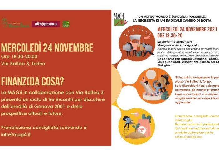 La locandina dell'iniziativa