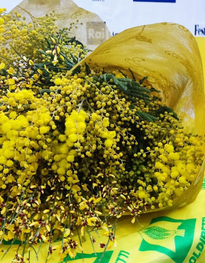 Il mazzo di fiori che è stato recapitato a Blanco