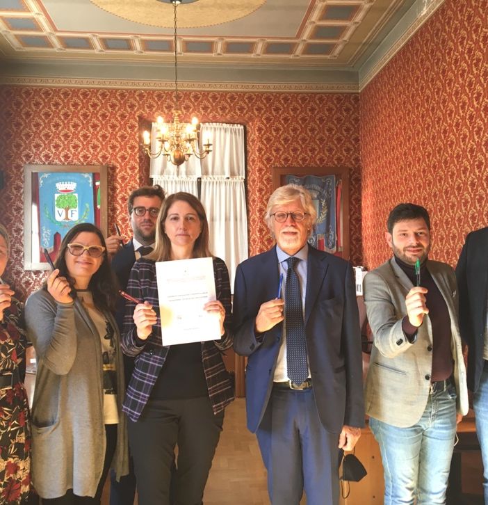 La firma del Protocollo d'intesa a Villafranca