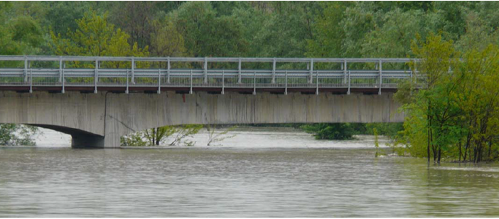 Messa in sicurezza del ponte sul Tanaro a Rocchetta. Durante l’esecuzione dei lavori verrà realizzato un attraversamento provvisorio del fiume