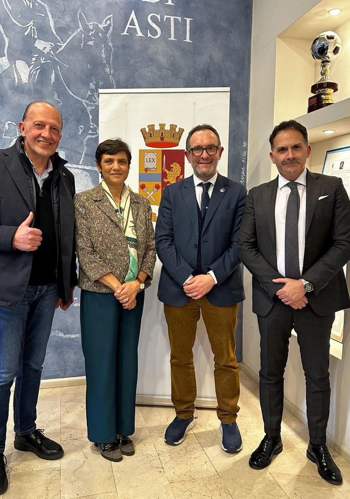 Nella foto, da sinistra a destra: Sergio Ebarnabo, Marina Di Donato, Marcello Coppo e Luigi Giacomini