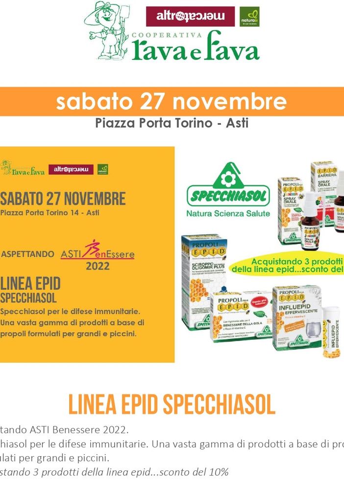 Giornata propoli al NaturaSì di piazza Torino per 'Aspettando ASTI Ben Essere 2022'