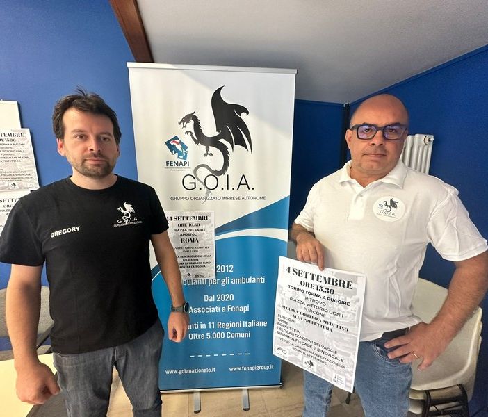 Ambulanti, Goia sul piede di guerra: “Noi trattati come untori: il 4 settembre scendiamo in piazza”