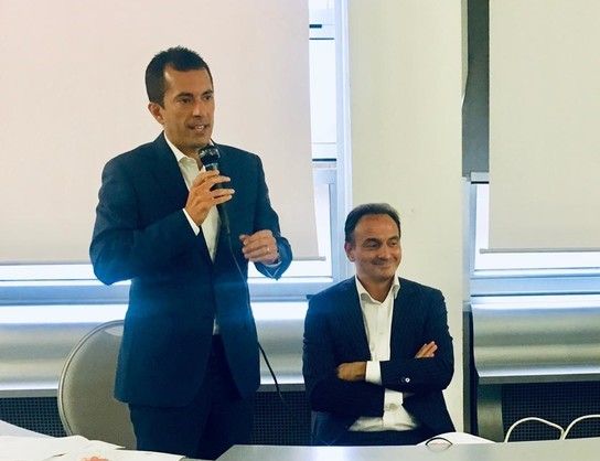 L'assessore Gabusi e il presidente Cirio in una foto d'archivio