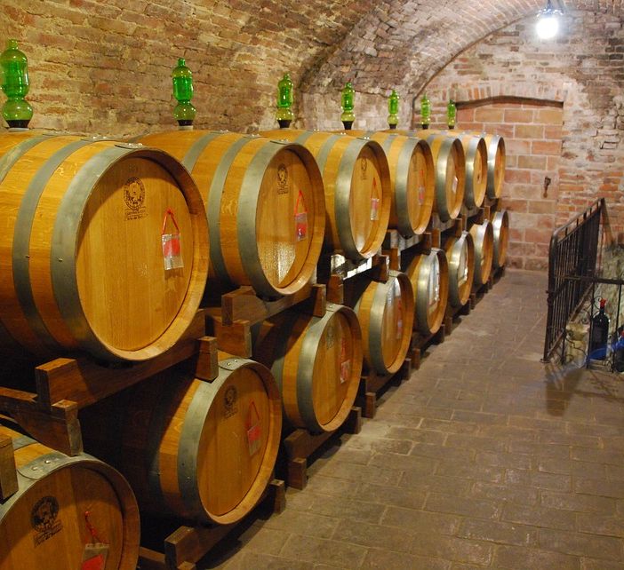 Una cantina vinicola