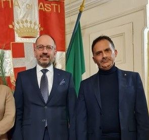 Il sindaco Maurizio Rasero con l'assessore all'Ambiente Luigi Giacomini