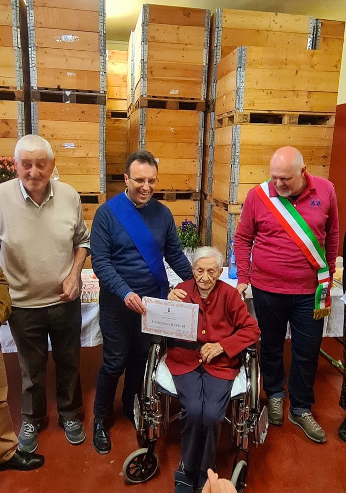 I festeggiamenti di Giuseppina Olivieri