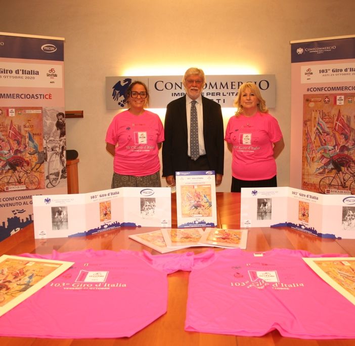In vista del Giro d’Italia ad Asti, Confcommercio lancia l’iniziativa “Vetrine in rosa”