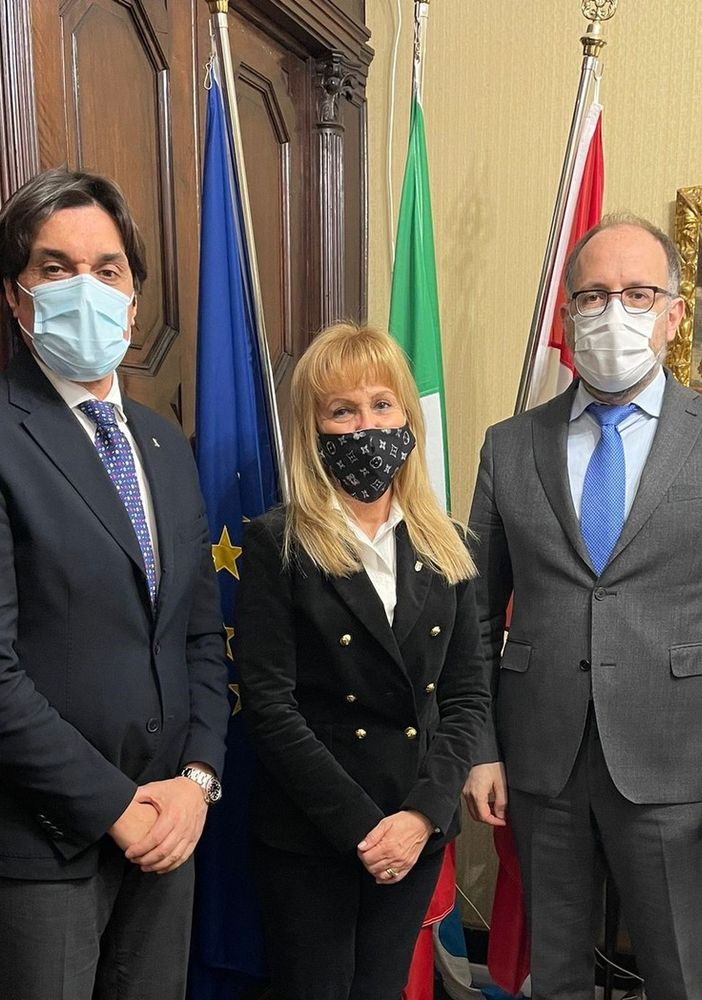 Ricevuta in Municipio la professoressa Lavinia Saracco, delegato CONI Asti