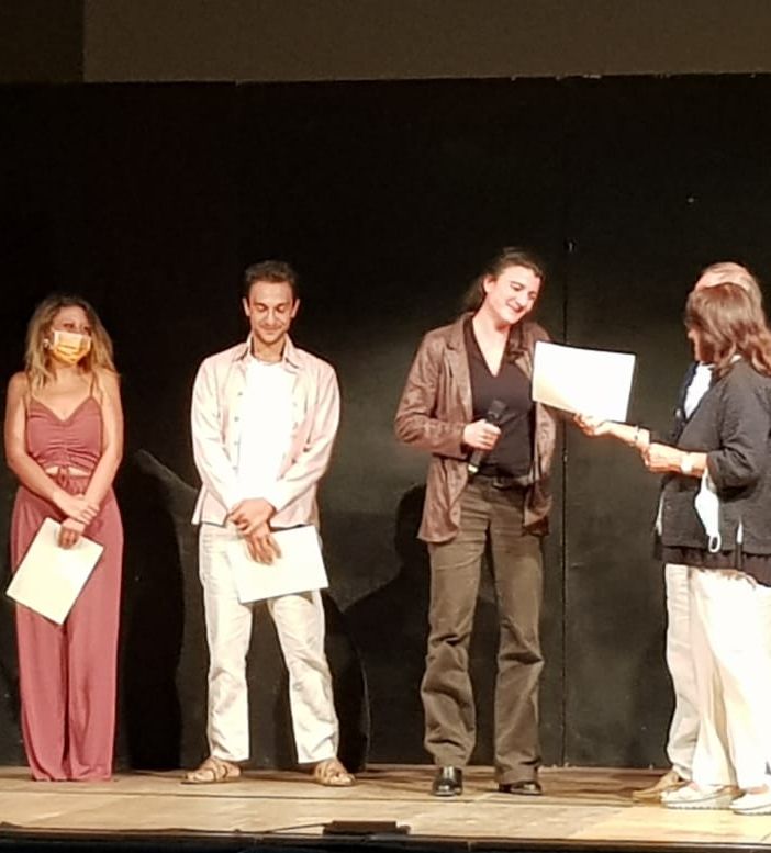 Un momento della premiazione dell'edizione 2021 del Concorso teatrale Gabriele Accomazzo