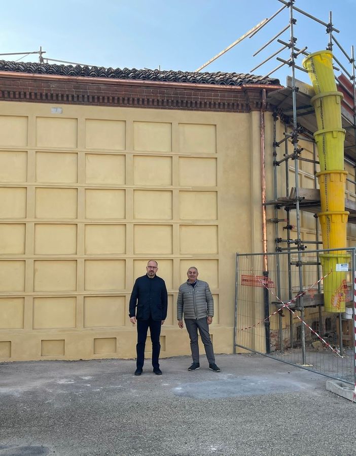 Il sindaco Rasero e il consigliere Ferrero durante il sopralluogo