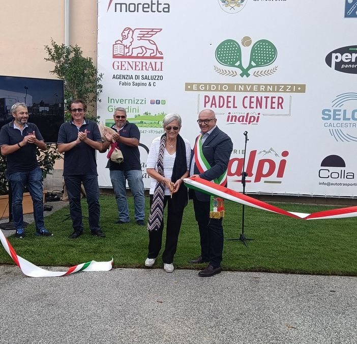 Moretta (CN): inaugurato il padel center intitolato a Egidio Invernizzi