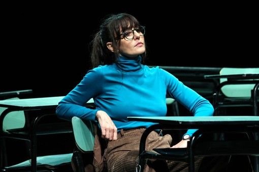 Ambra Angiolini durante lo spettacolo (Ph. Azzurra Primavera)