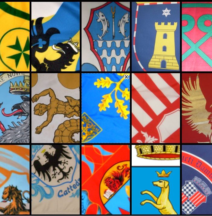 I colori di Borghi, Rioni e Comuni sono il Palio di Asti