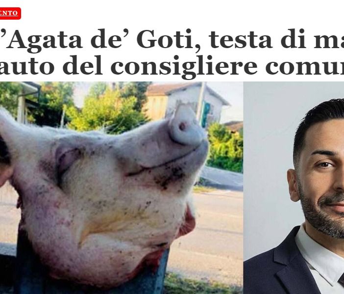 La notizia del giornale campano con la foto di Iannotta