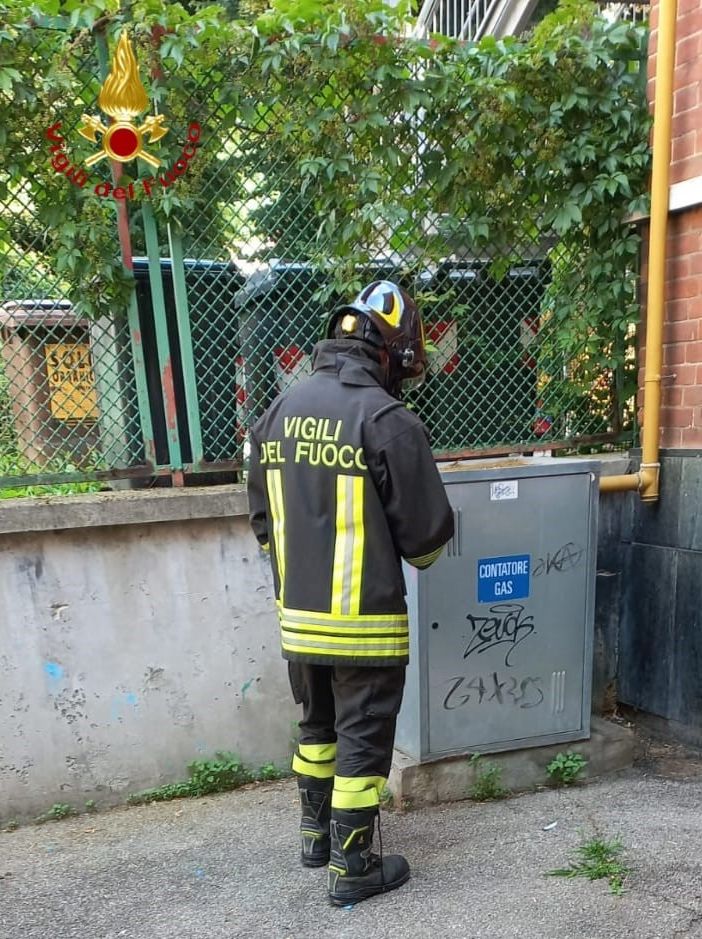 Fuga di gas questa mattina vicino alla scuola Cagni di Asti