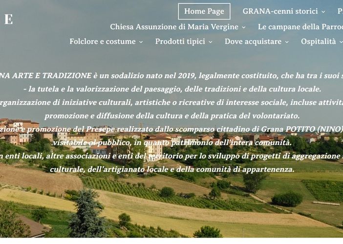 Sito associazione culturale di Grana (AT)