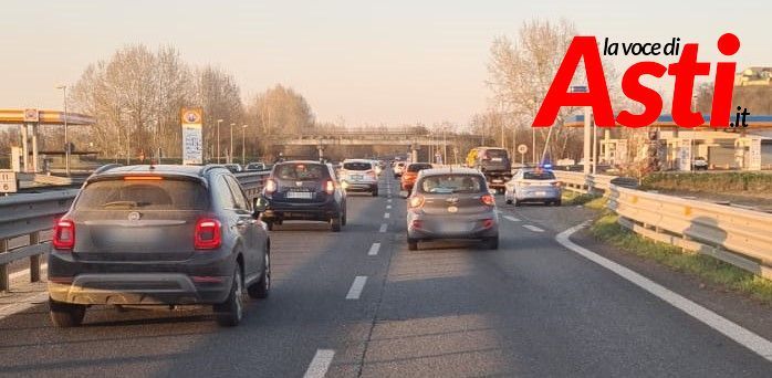 Alcune immagini dell'incidente verificatosi in tangenziale