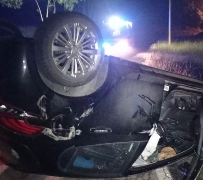 Auto ribaltata a Valgera, solo lievi escoriazioni per i passeggeri