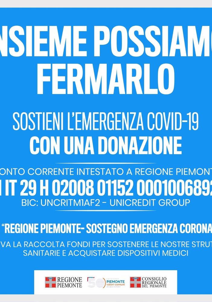 Lotta a Covid -19, dai Consorzi del vino del Piemonte trentamila euro a favore delle strutture ospedaliere regionali