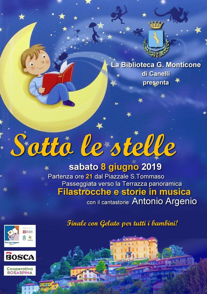 &quot;Nati per leggere&quot; sotto le stelle a Canelli