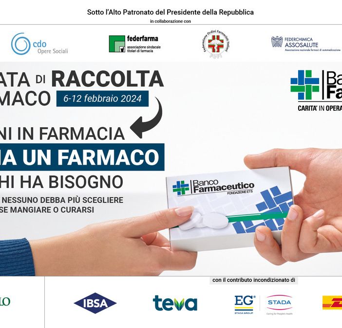 Anche 17 farmacie astigiane parteciperanno alla GRF - Giornata di Raccolta del Farmaco