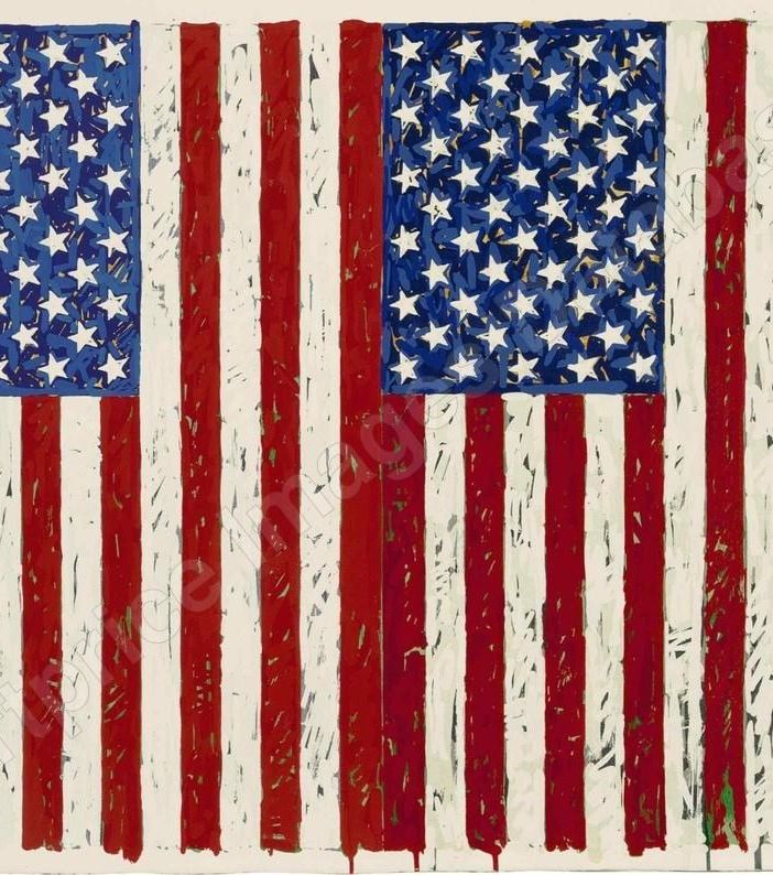 Quadro rielaborazione della bandiera USA