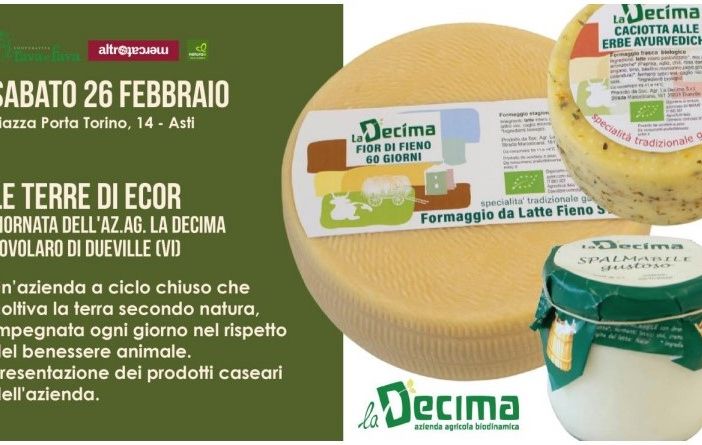 Sabato al NaturaSì si potranno scoprire le produzioni dell’azienda “La Decima”
