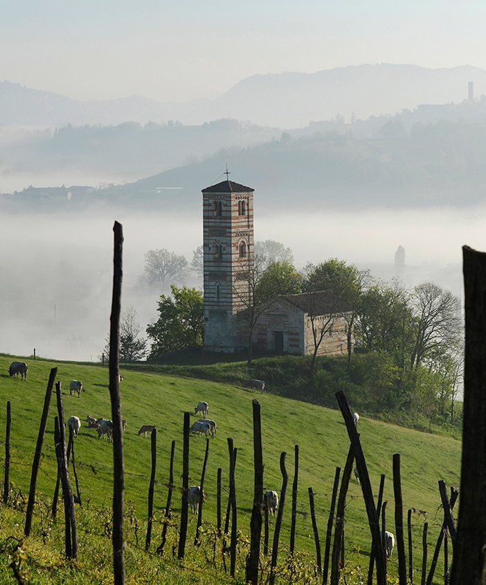 La splendida chiesa dei Santi Nazario e Celso, ritratta da Enzo Isaia