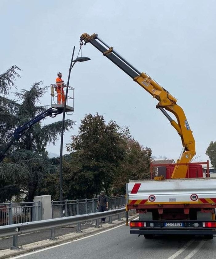 L'immagine postata dal vicesindaco nel post in cui ha annunciato la riapertura del cavalcavia