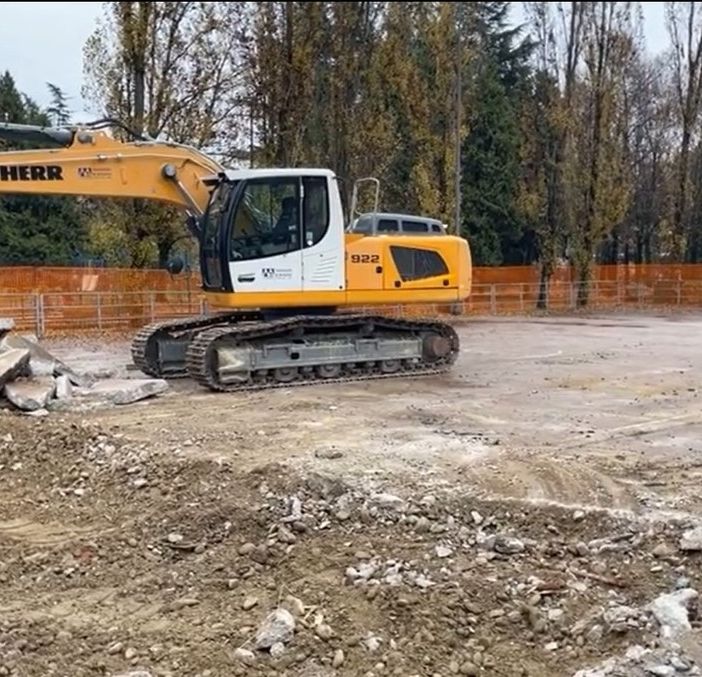 Ruspe al lavoro al parco Bramante di Asti
