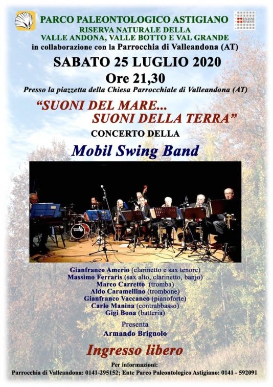 Sabato a Valleandona serata in musica con la Mobil Swing Band