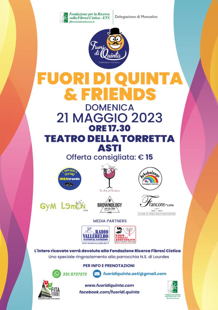 La locandina dell'appuntamento teatrale di solidarietà in programma mercoledì