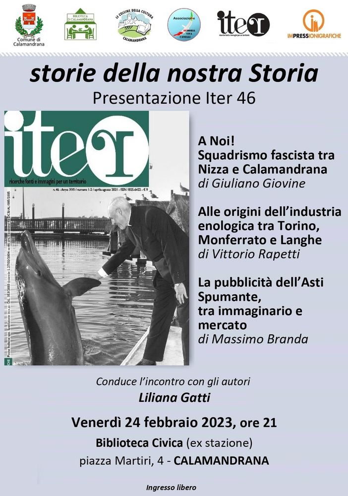 Venerdì 24 a Calamandrana la presentazione della rivista &quot;Iter&quot;