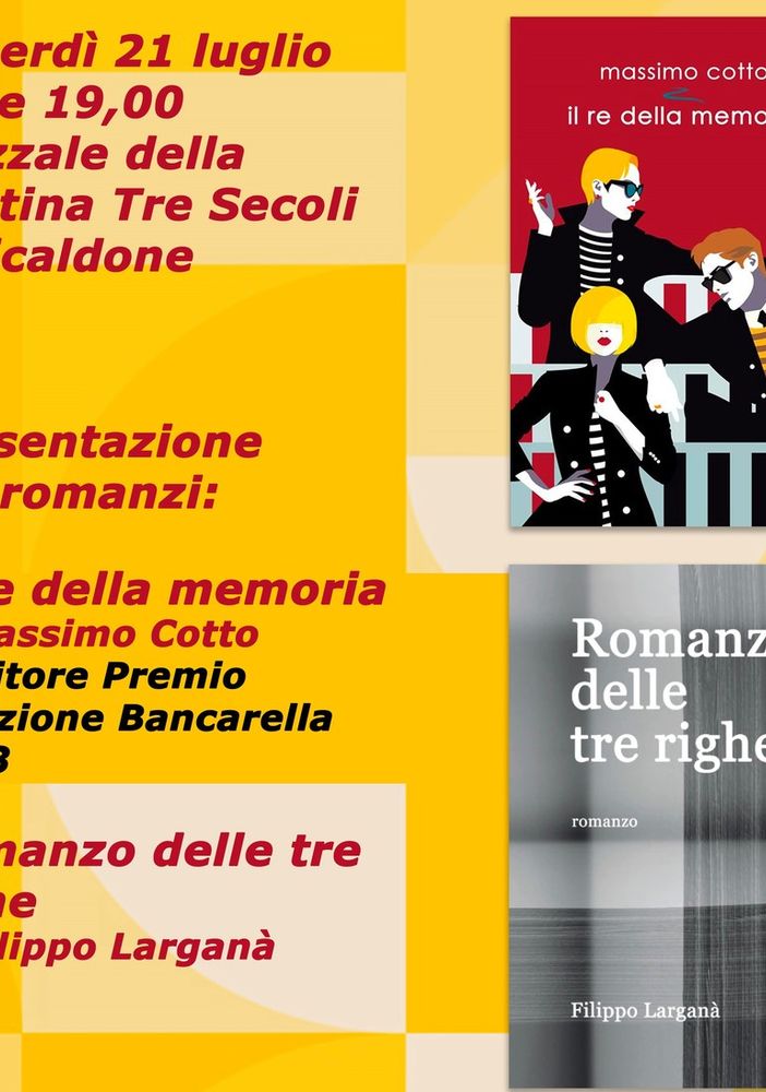 Doppia presentazione, a &quot;L'Isola in Collina&quot;, per i romanzi d'esordio di due giornalisti astigiani
