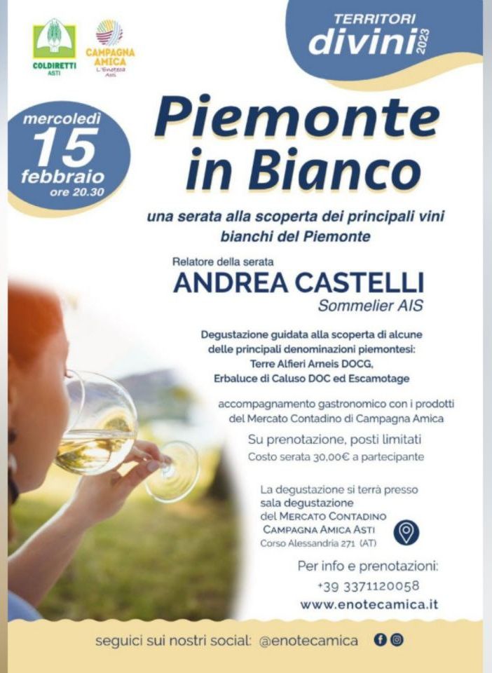 La locandina della degustazione