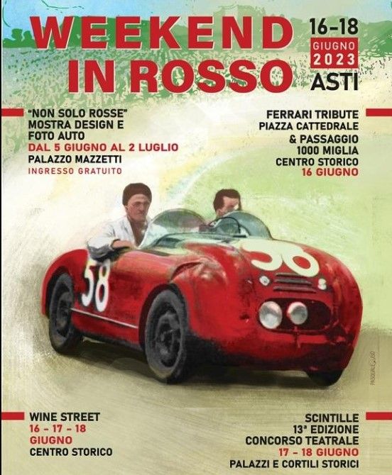 La locandina del &quot;Weekend in rosso&quot;
