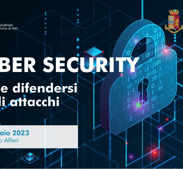 La locandina del convegno sulla cyber sicurezza