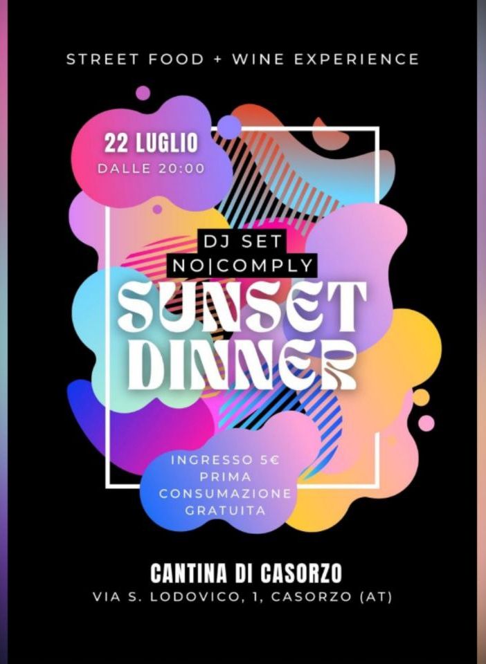 La locandina dell'evento in programma il 22 luglio