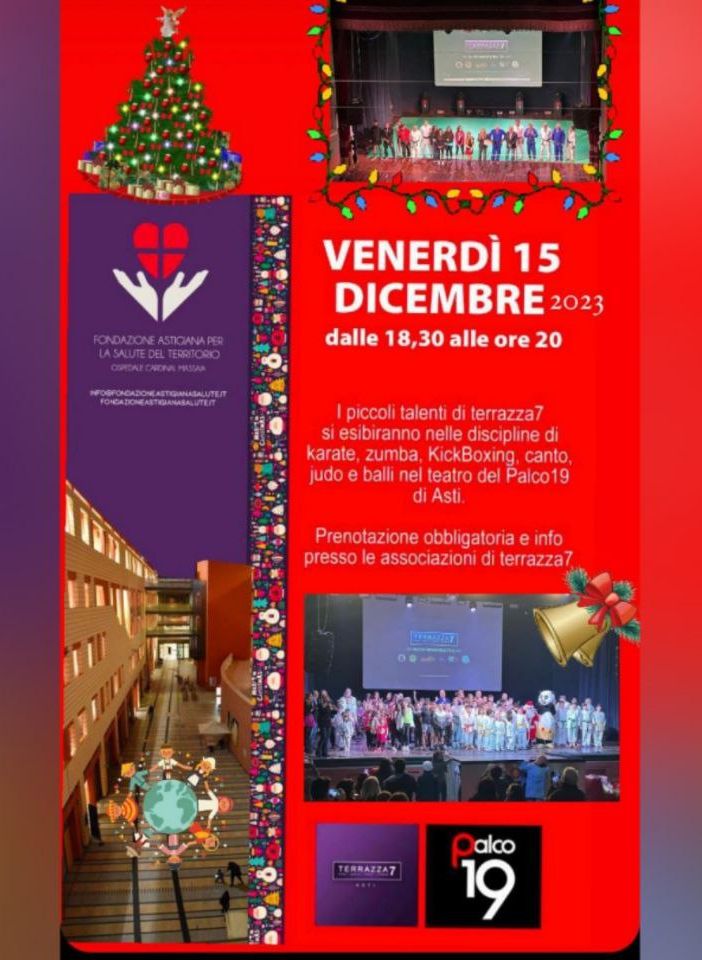 Natale solidale al Palco 19 con i talenti di Terrazza 7