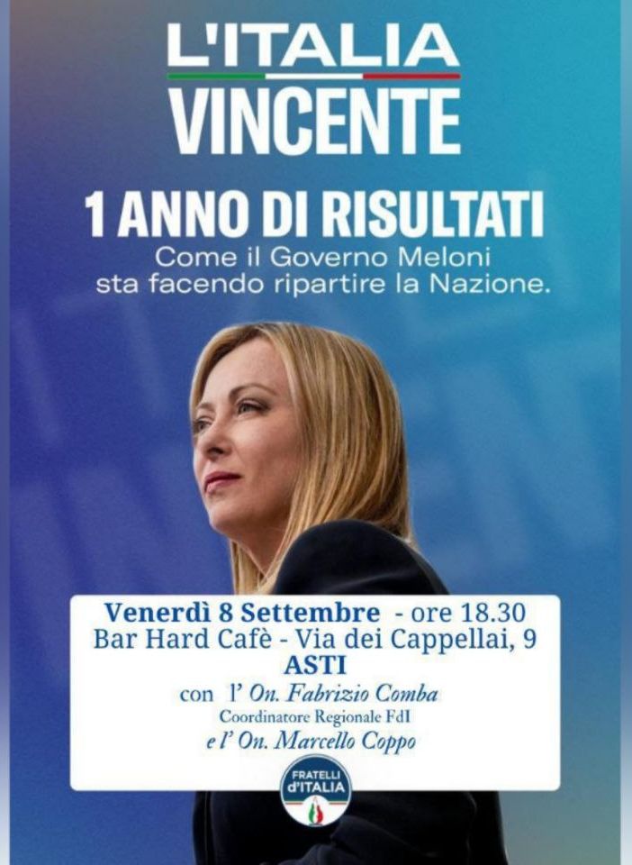 La locandina dell'incontro in programma domani pomeriggio all'Hard Cafè