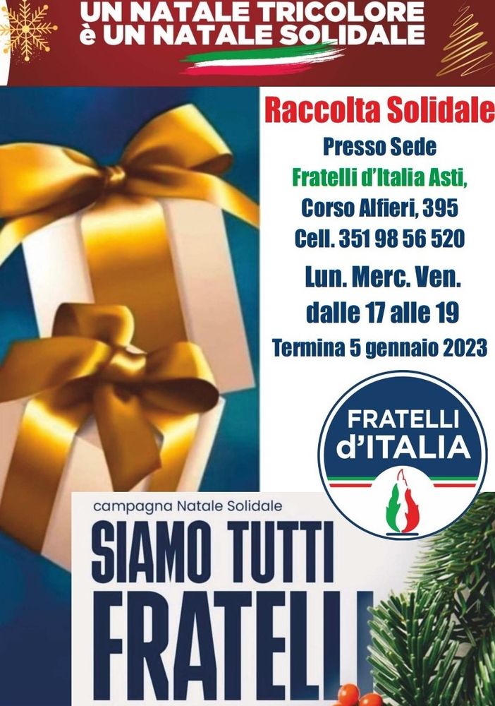 La locandina dell'iniziativa solidale